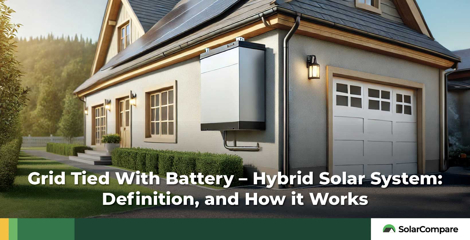 Grid Tied With Battery – Hybrid Solar System